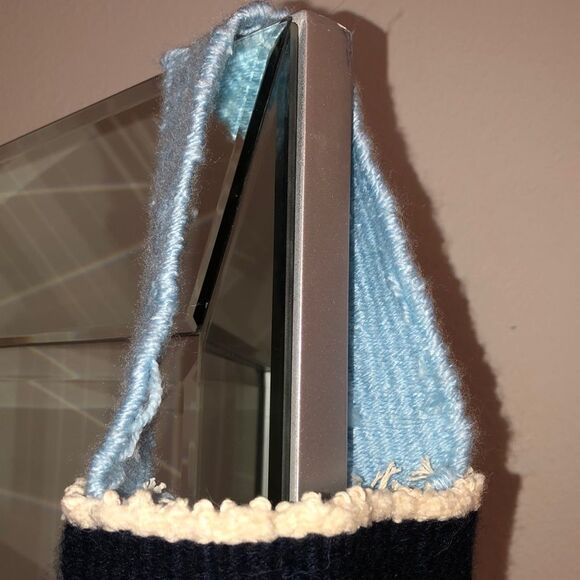 NWOT RARE Handmade Woven Stripped Mini Purse - Picture 3 of 5